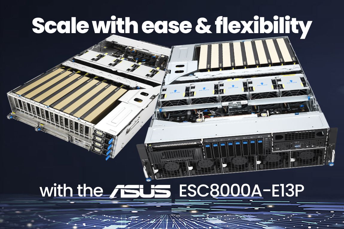 ASUS ESC8000A-E13P: Powerhouse Performance Meets Ease and Flexibility!